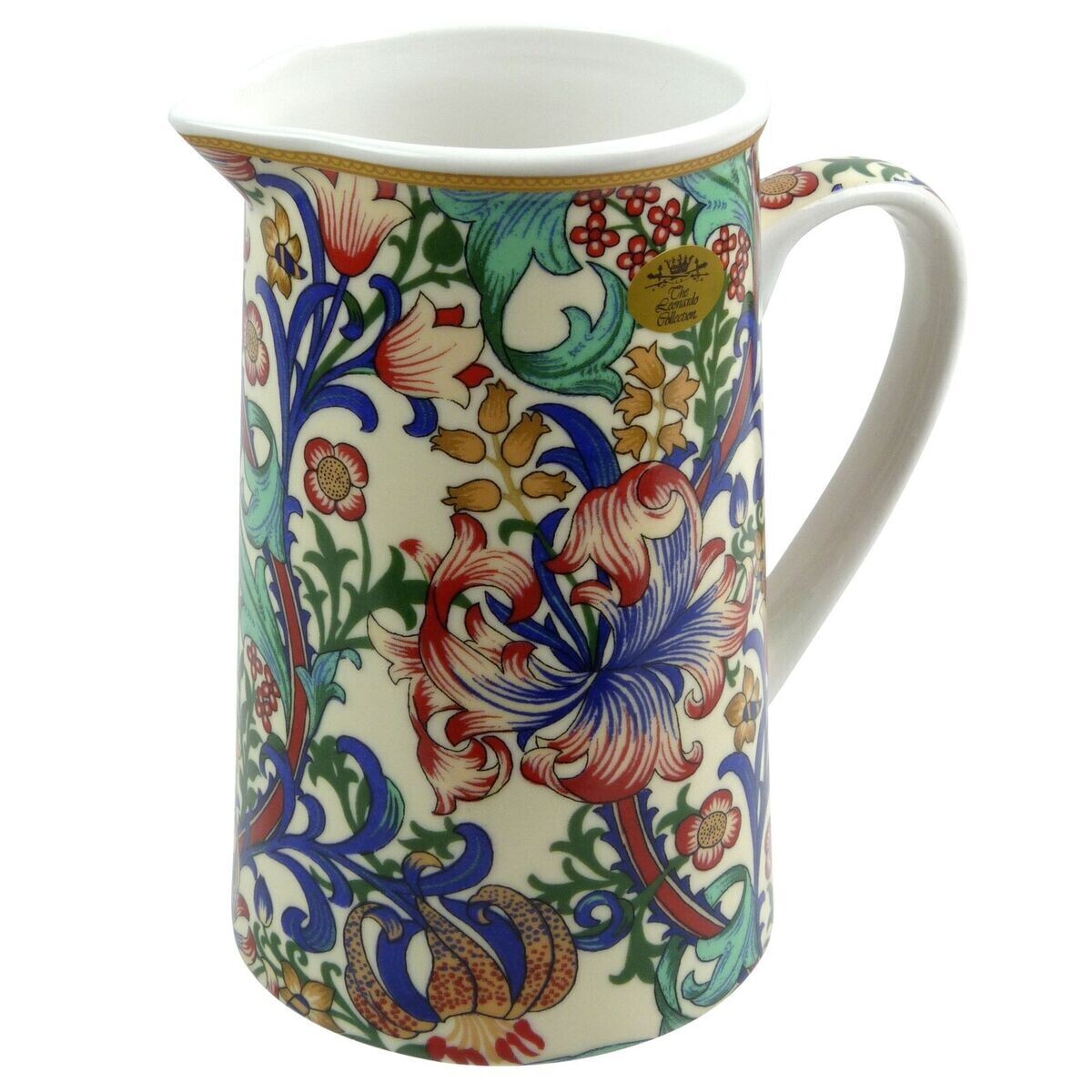 NOSTALGIC  CERAMICS - William Morris - Morris Lily Fine China Jug (14cm)