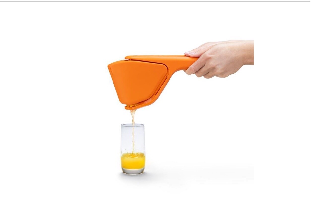 DREAMFARM - Fluicer 28.5cm - orange - fold flat easy juicer, Colour: Orange