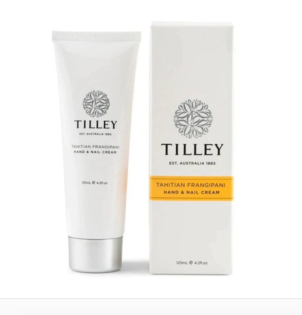 Tilley - Hand &amp; Nail Cream 125ml  - Tahitian Frangipani