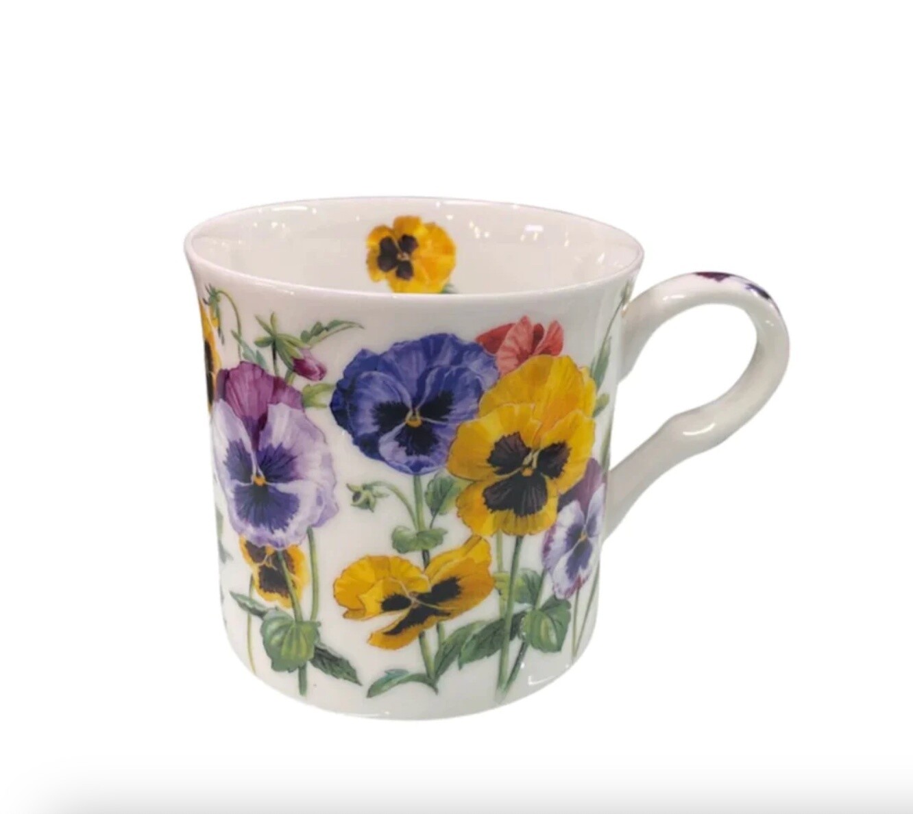HERITAGE -  Mugs set4 - Pansy Collection - Fine Bone China