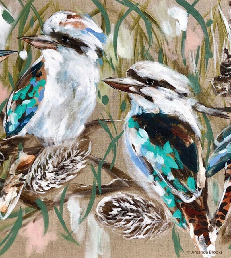 LILLI ROCK - Coasters Set4 - Kookaburra &amp; Banksia