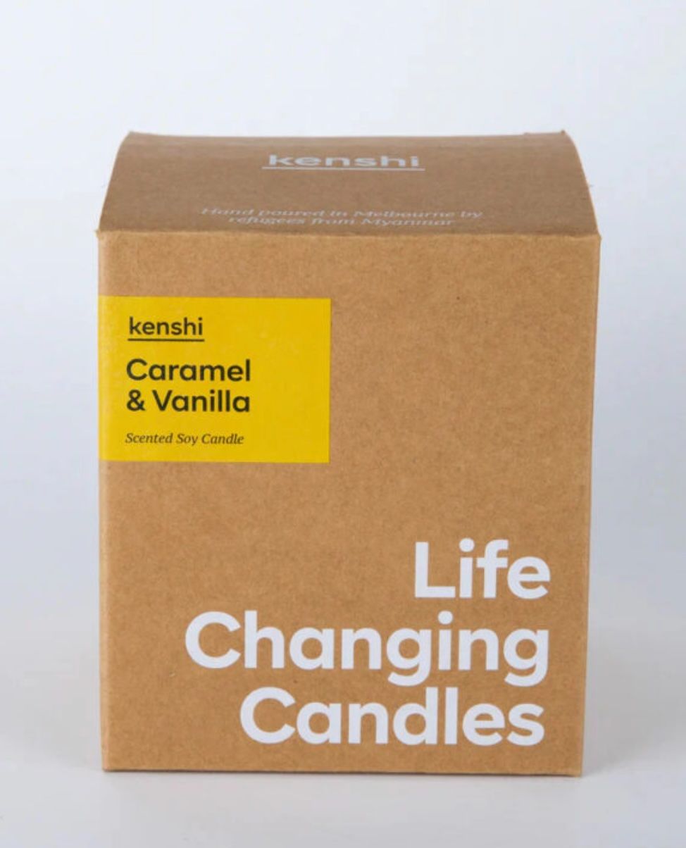 KENSHI - Candle 220g Medium Size - Caramel &amp; Vanilla