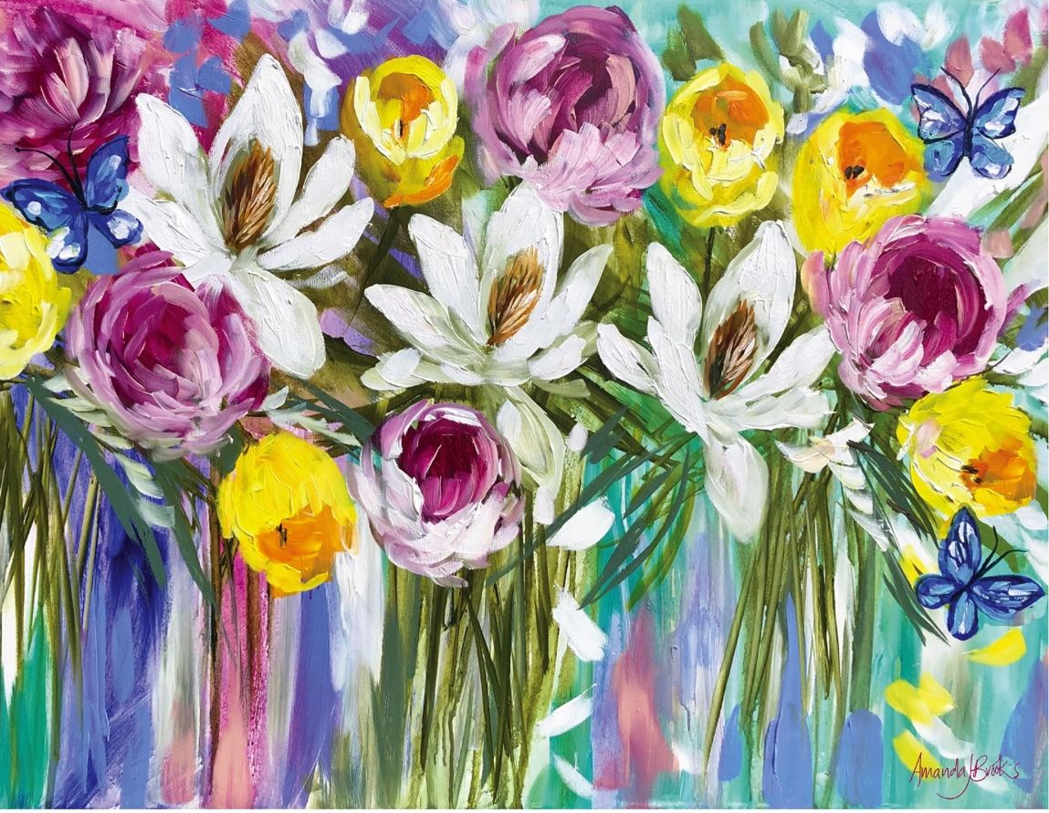 LILLI ROCK - Surface Protector - Spring Bouquet &amp; Butterflies