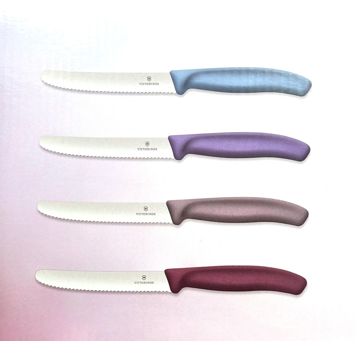 VICTORINOX - Steak Knife Wavy Edge Round Tip 21cm  -  Coloured  (6.7835)