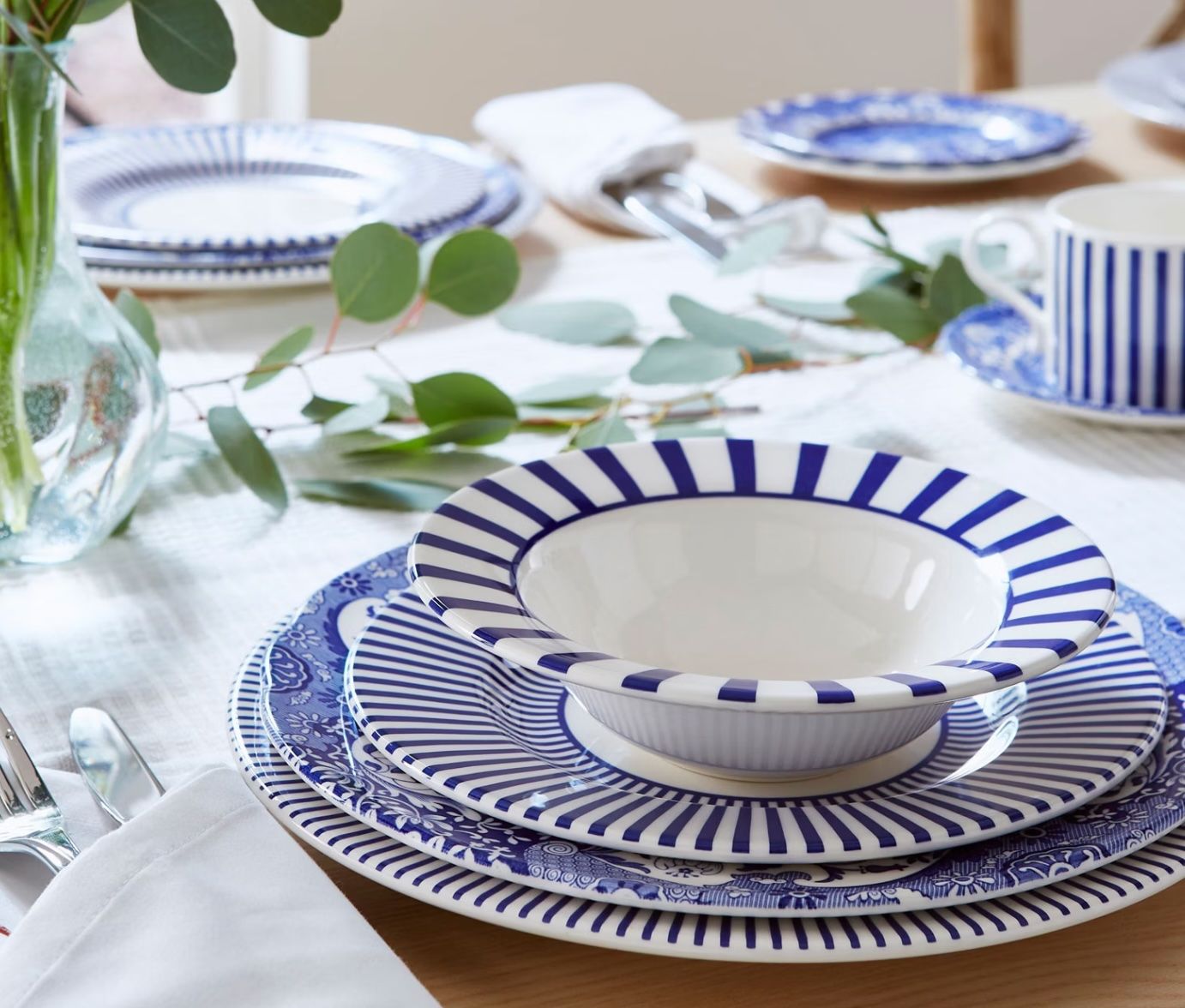 SPODE - Cereal Bowl 19cm -  Italian Steccato