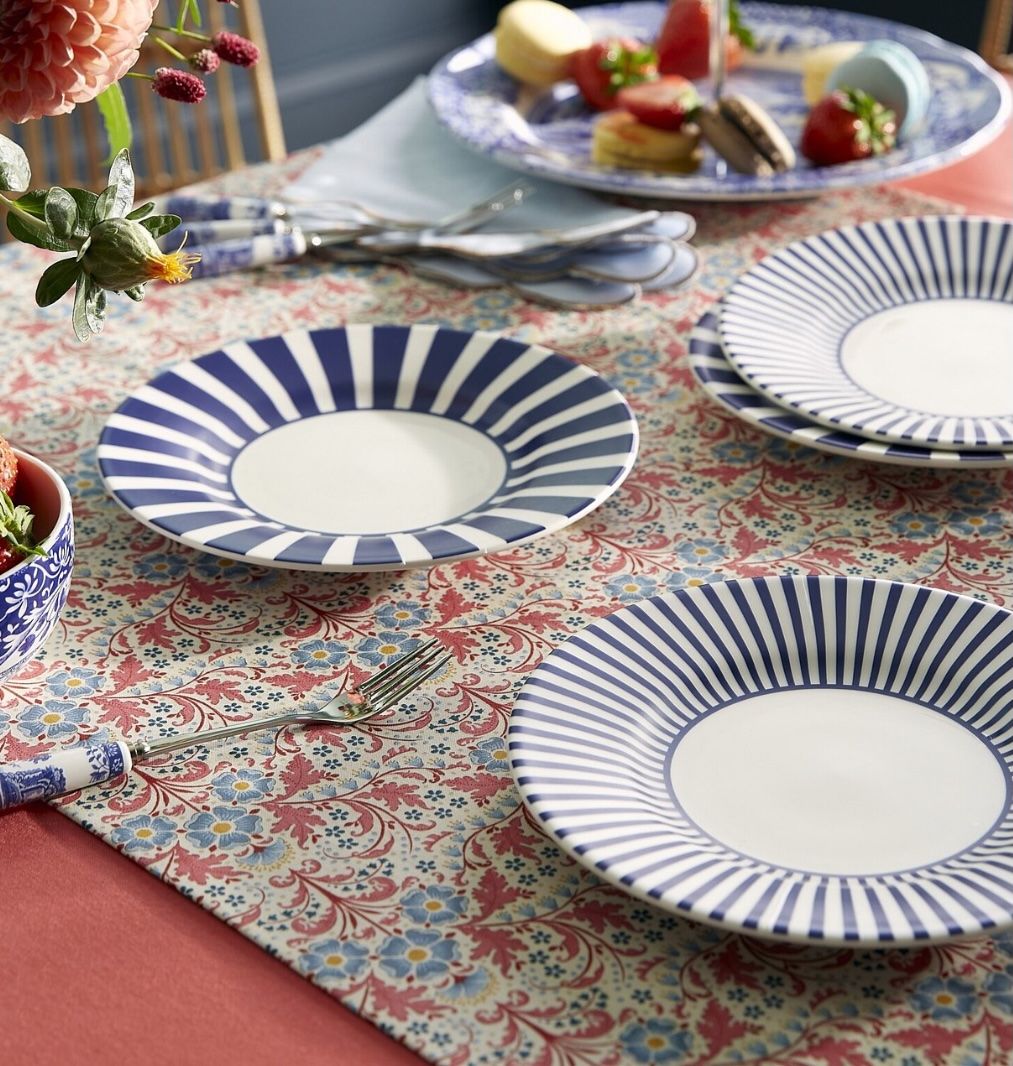 SPODE - Side Plate Bold 18cm -  Italian Steccato