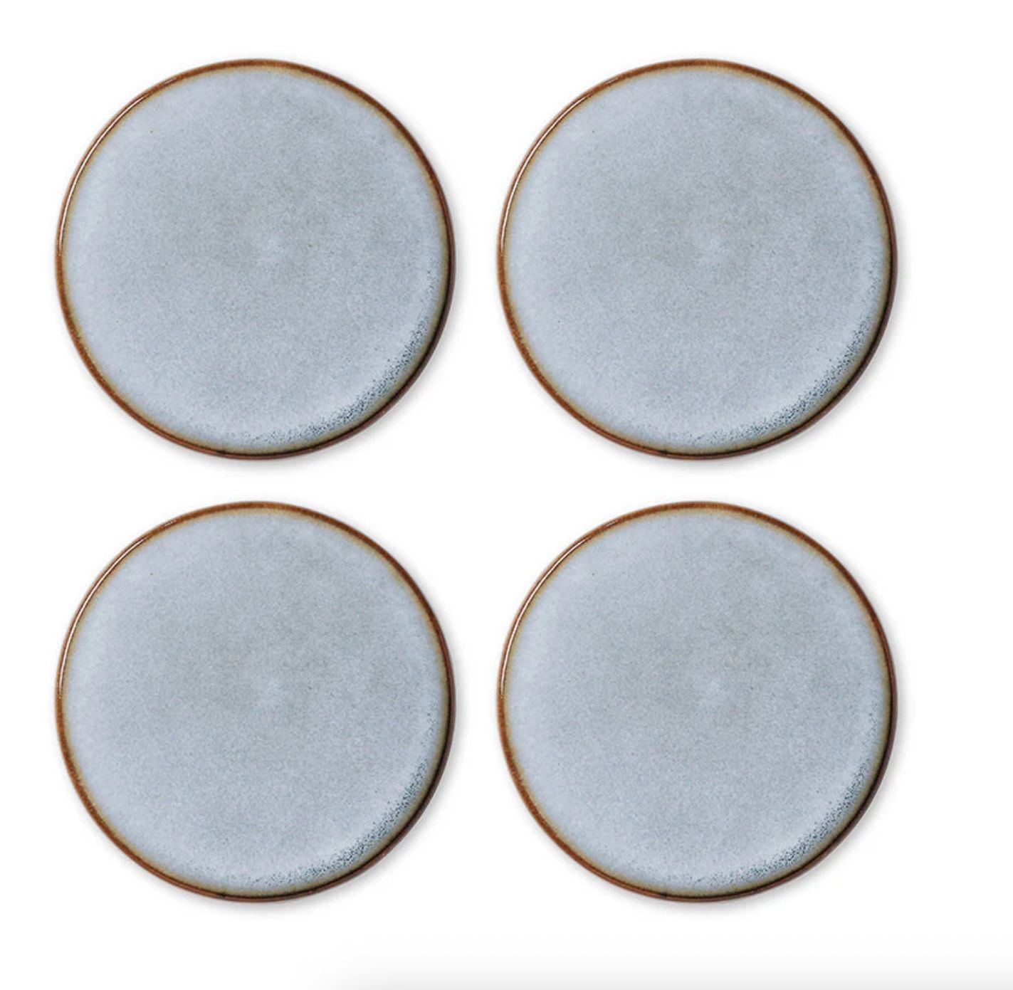 MADRAS LINK - Coaster Ceramic Round Set/4 -  Blue