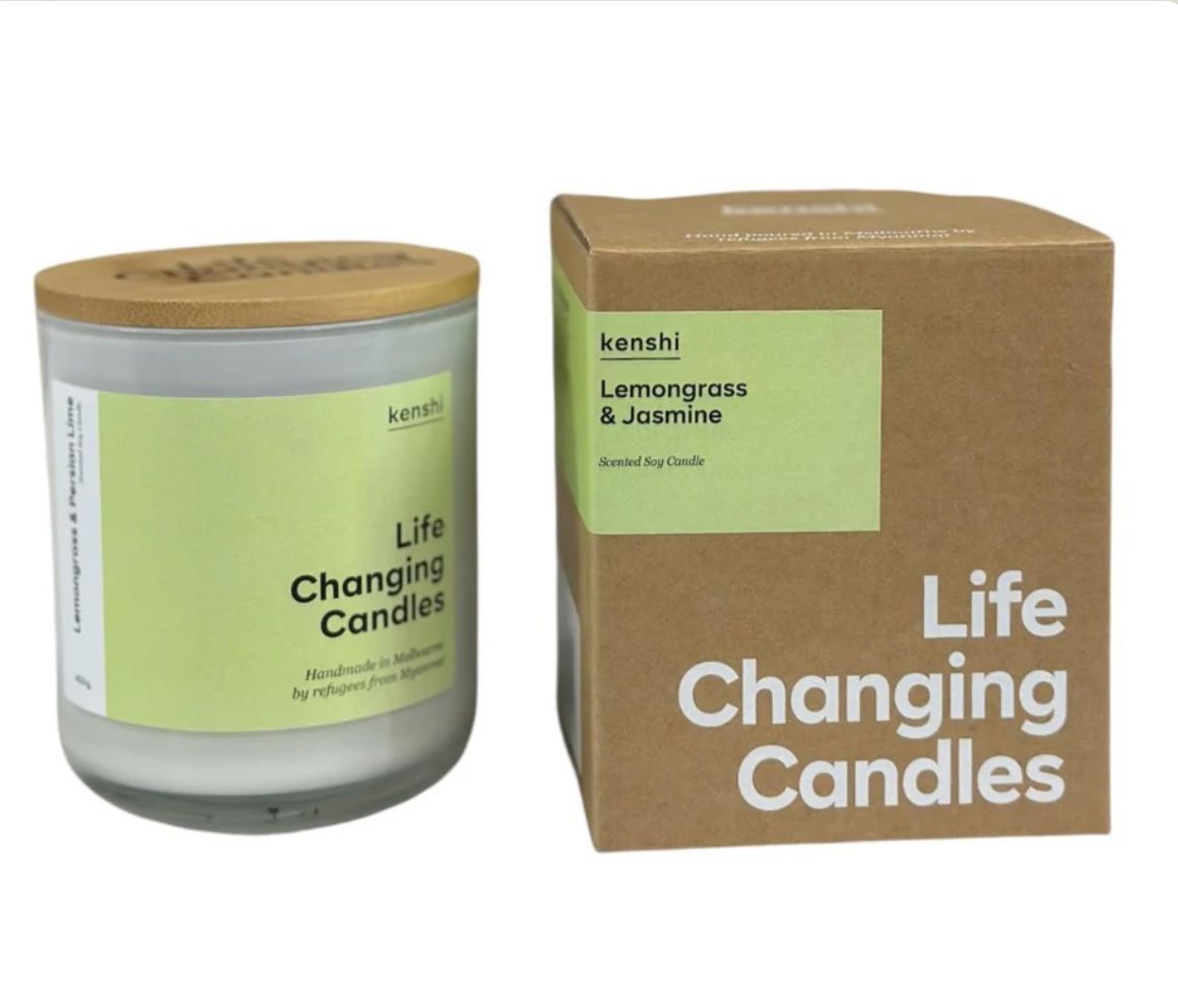 KENSHI - Candle 220g Medium Size - Lemongrass &amp; Jasmine