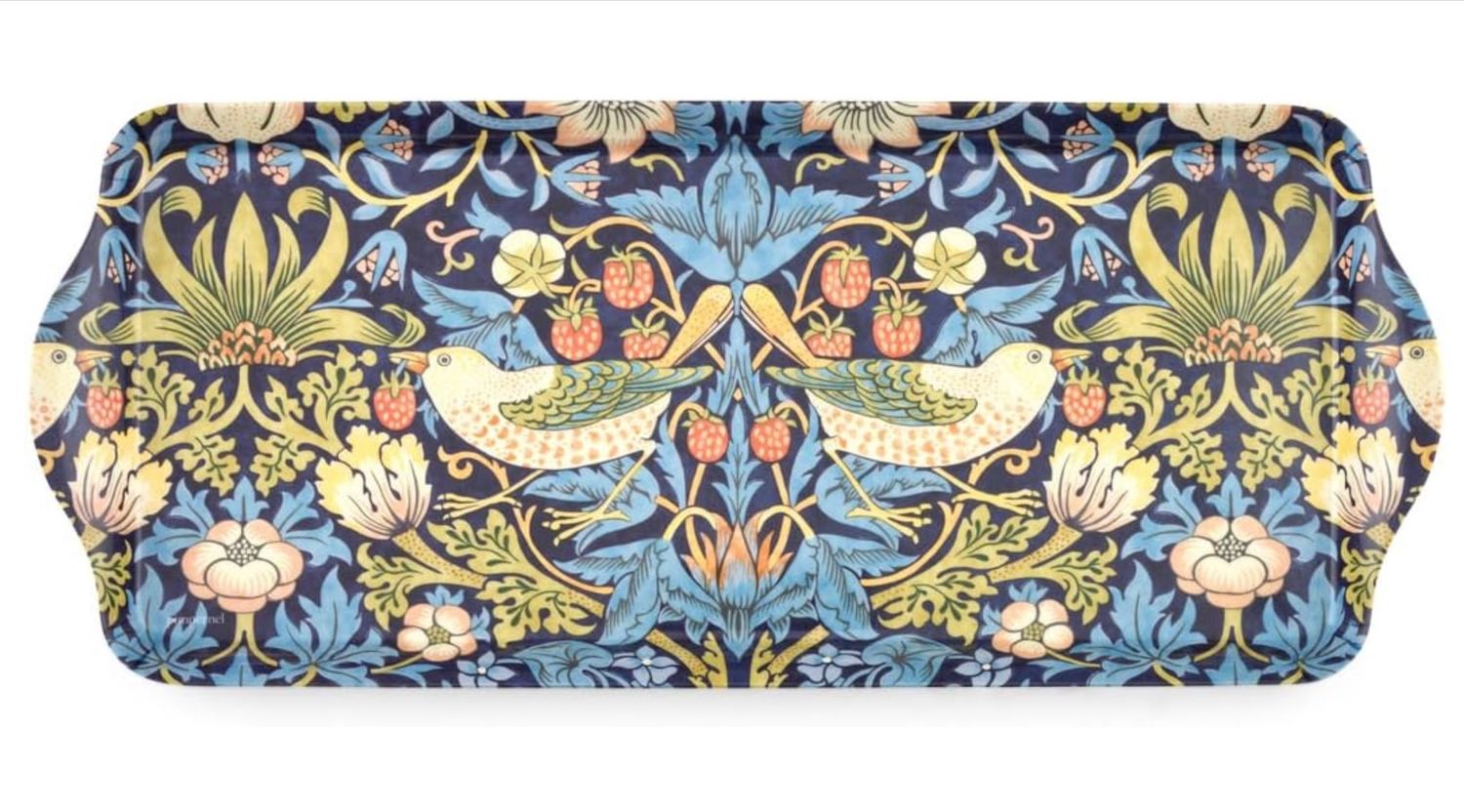 MORRIS&amp;Co for Pimpernel - Tray Sandwich 38.5 x 16.5 cm - Strawberry Thief - Blue