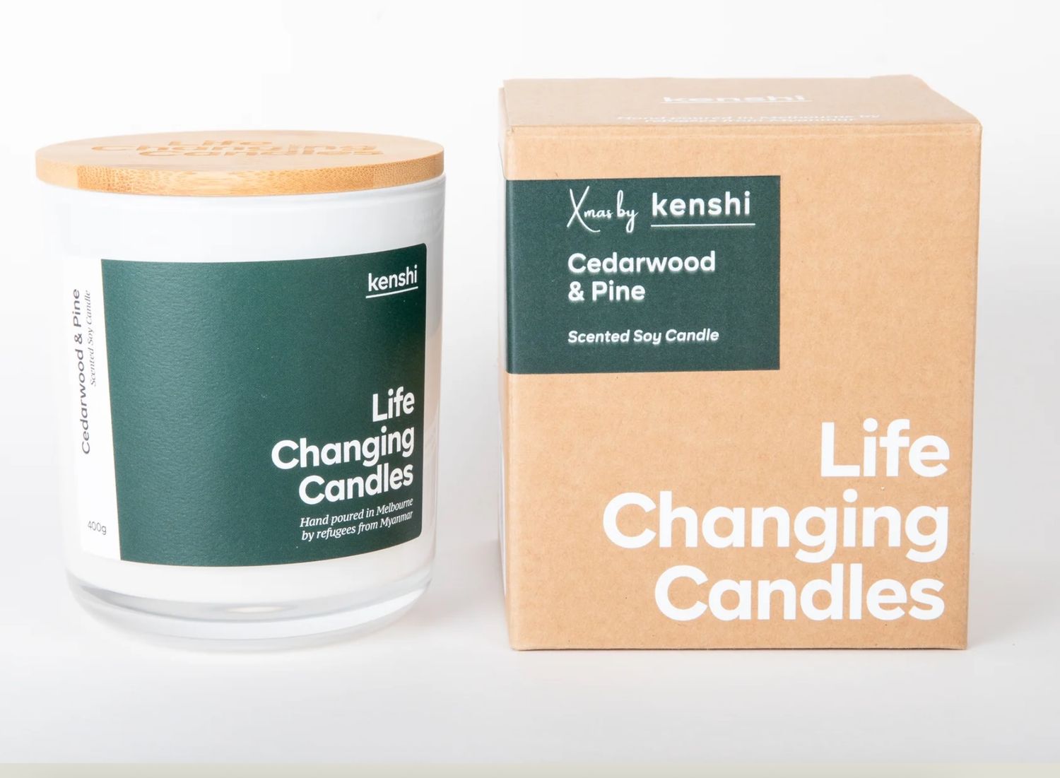 KENSHI - Candle 380g - Cedarwood &amp; Pine