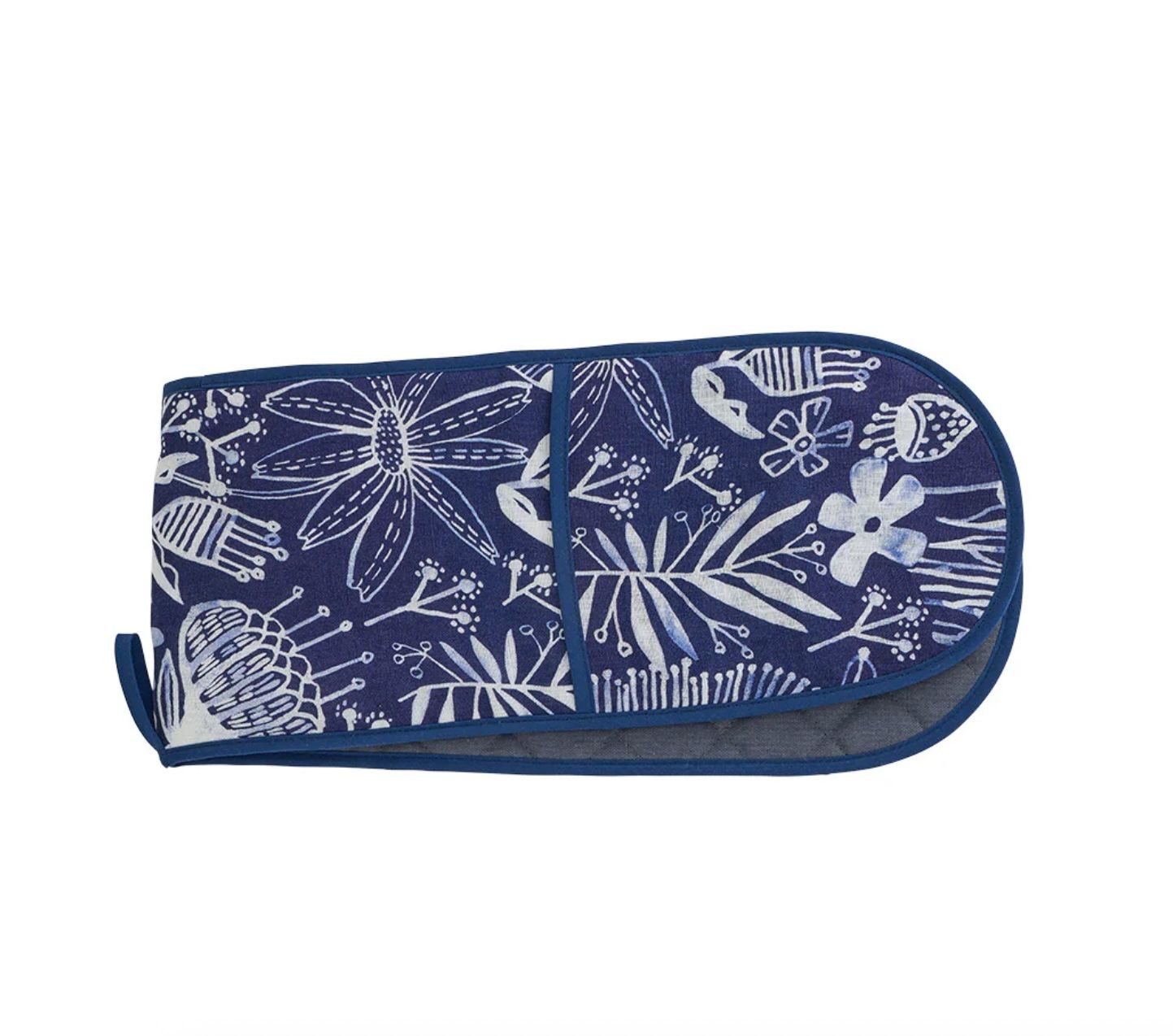 ANNABEL TRENDS - Oven Mitt Double Linen - Navy Natives