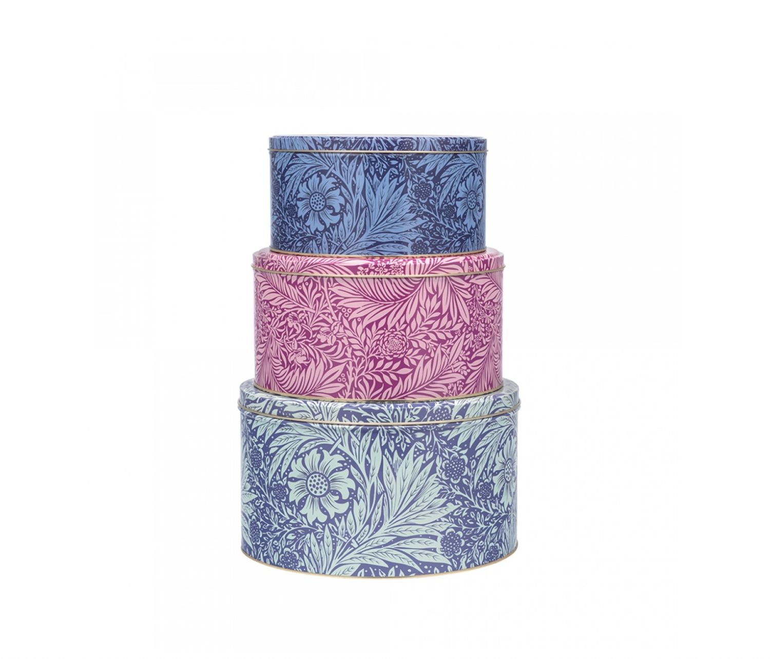TINCO - Cake Tin Large (25cm x 14.5) - William Morris Marigold Purple