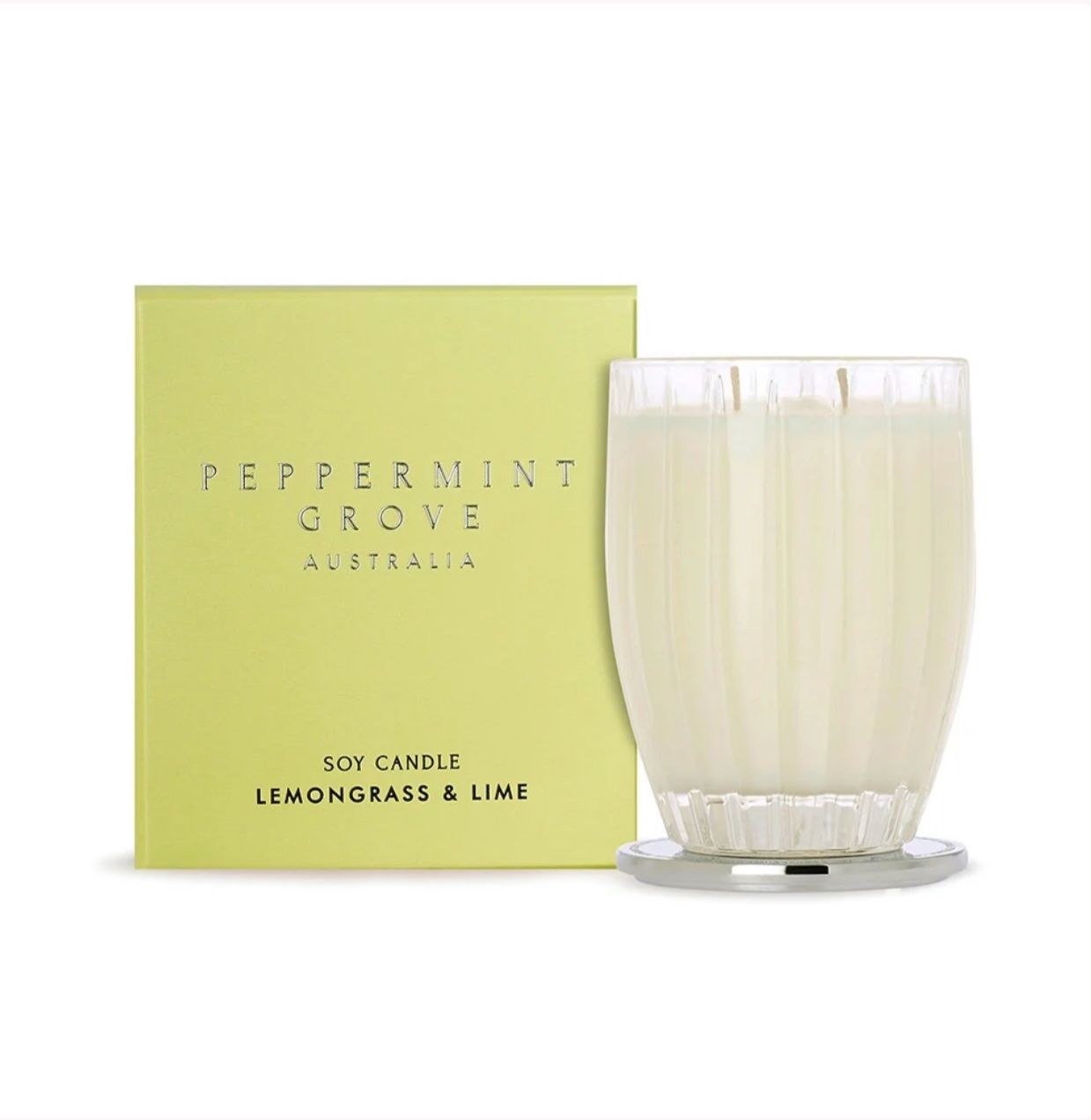PEPPERMINT GROVE - Soy Candle 370g - Lemongrass &amp; Lime