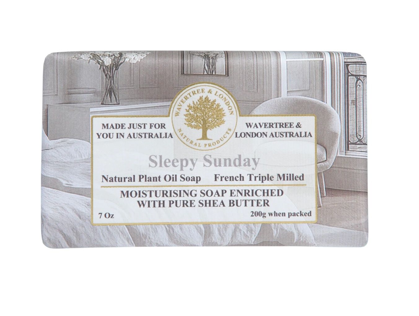WAVERTREE &amp; LONDON - SOAP - Sleepy Sunday (enriched w. pure shea butter) 200g/7oz
