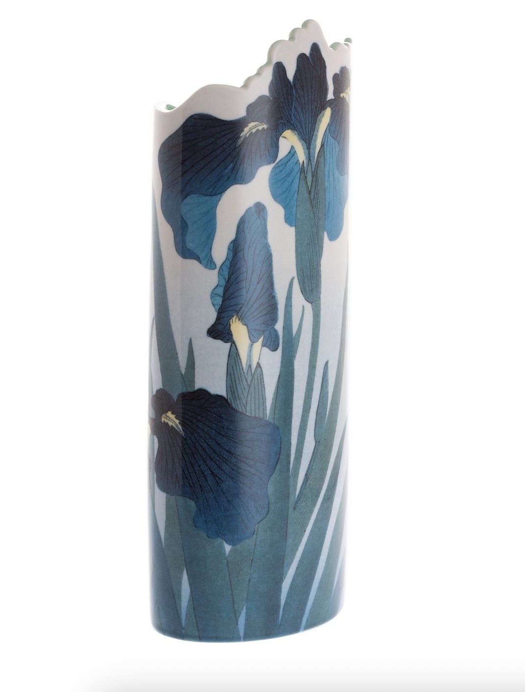 Silhouette d'art  - JB Koson Irises Vase 28cm