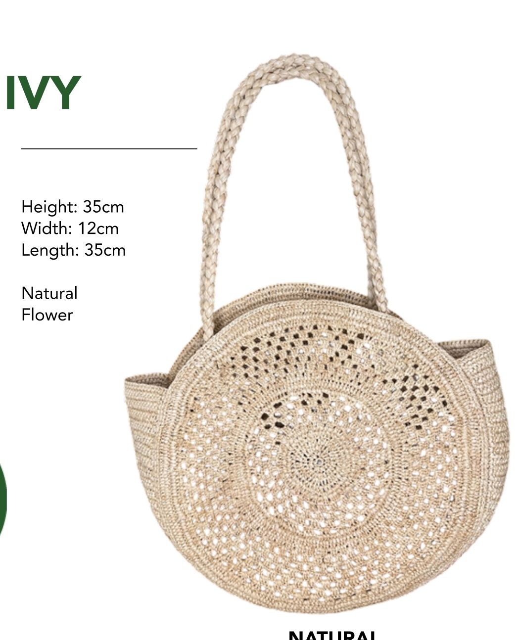 Le Panier - Ivy  bag - Natural