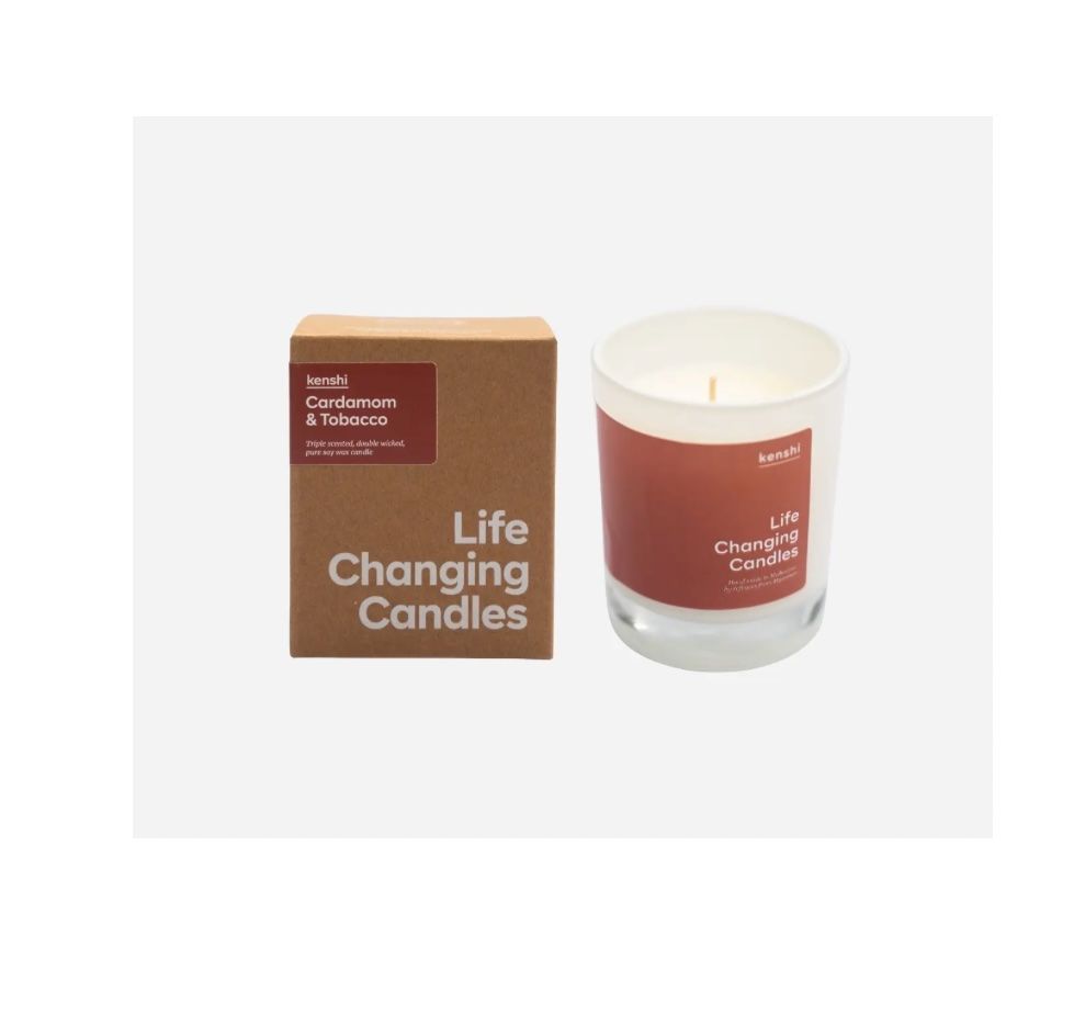 KENSHI - Candle 220g Medium Size - Cardamon &amp; Tobacco