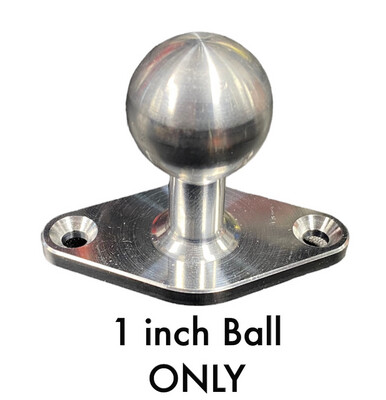 1 Inch Ball Mount NOT for Never Loose or Ultra Slide 3/4" collar