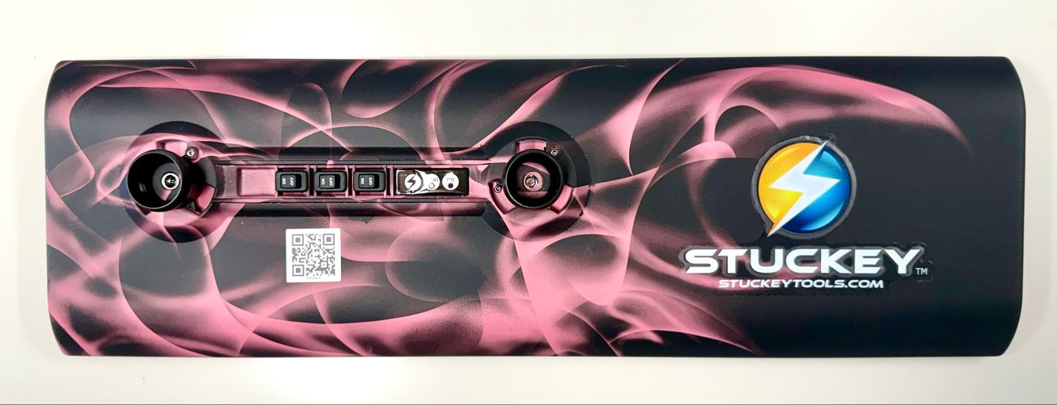 18 inch Hydro Dip Stuckey Cordless PDR LED Light PINK Phantom Flame. Battery and Charger Included.