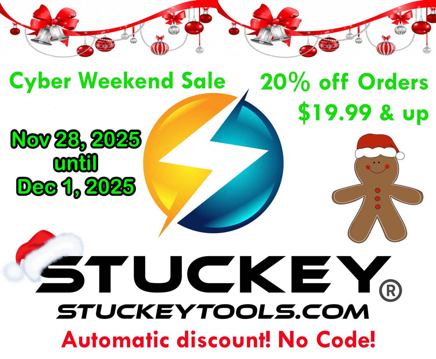 Sale Dates 11/29/24 - 12/2/24 ONLY