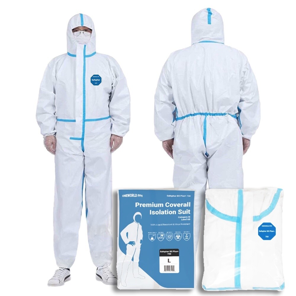 ICU Blue Strip Coveralls
