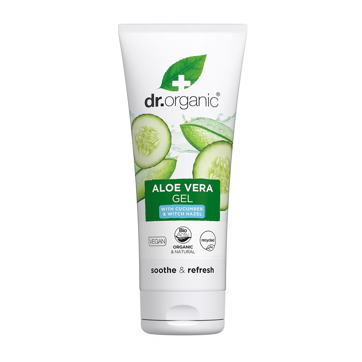Dr Organic Aloe Vera Gel with Cucumber &amp; Witch Hazel 200ml