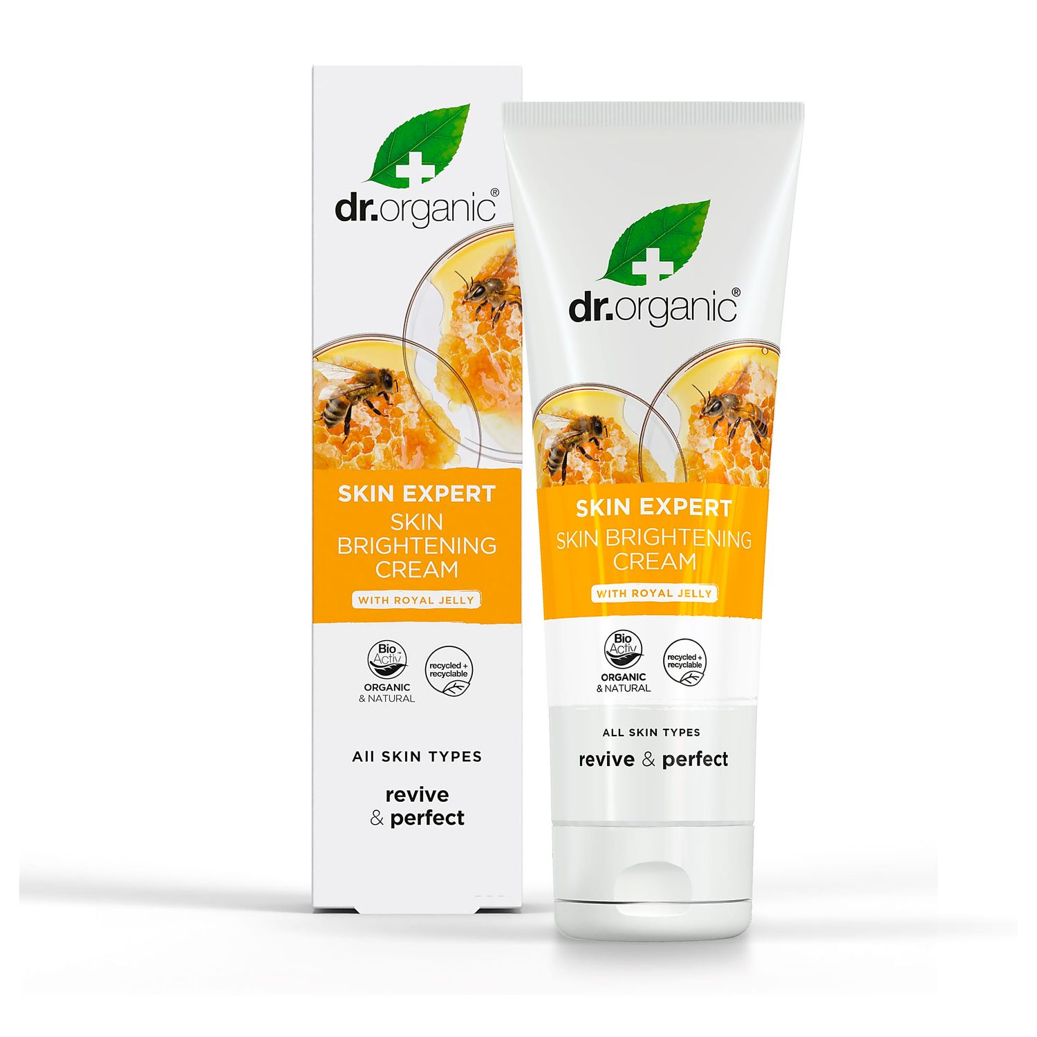 Dr Organic Skin Expert Skin Brightening Cream with Royal Jelly 125ml