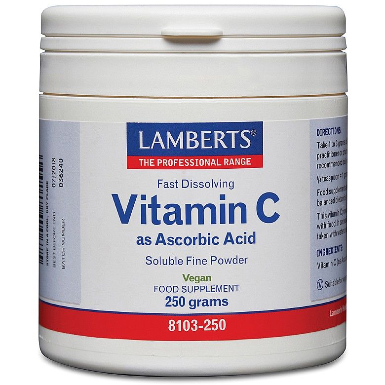 Lamberts Ascorbic Acid 250g (Vitamin C)