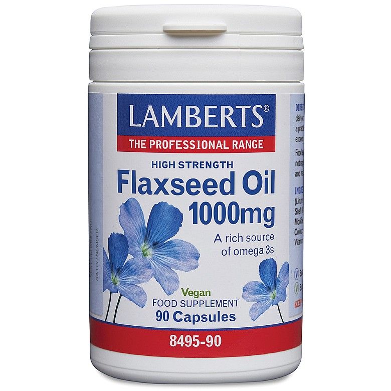 Lamberts Flaxseed Oil 1000mg Capsules 90’s