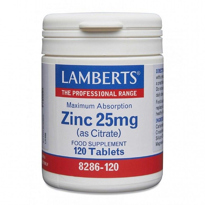 Lamberts Zinc Citrate 25mg Tablets 120’s