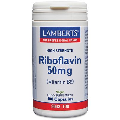 Lamberts Vitamin B2 – Riboflavin 50mg 100’s