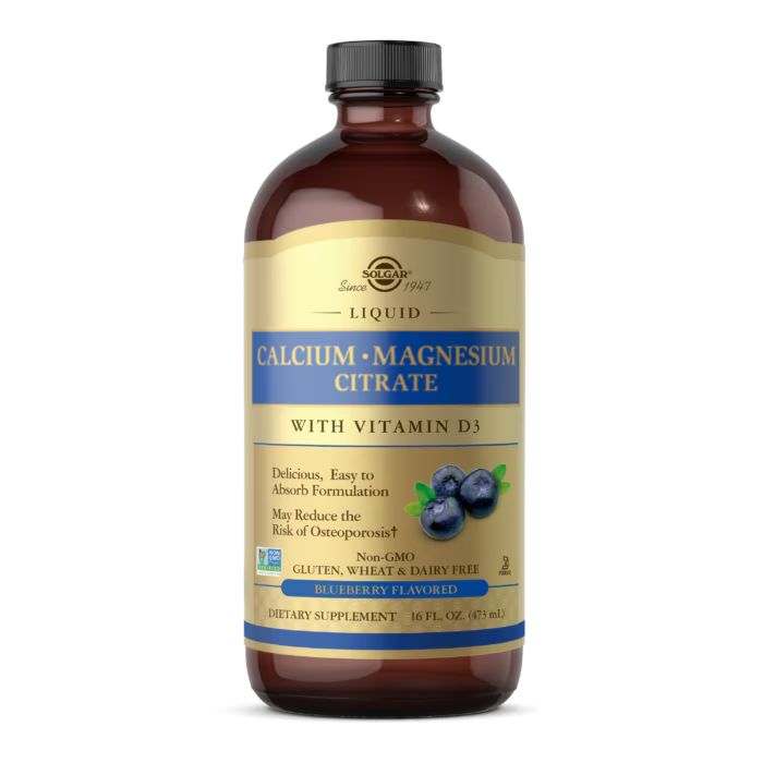 Solgar Calcium Magnesium Citrate Liquid with D3 473ml