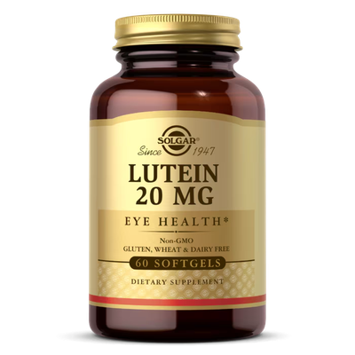 Solgar Lutein 20mg Softgels 60’s