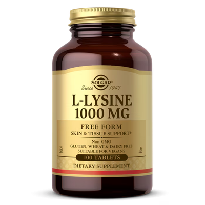 Solgar L-Lysine 1000mg Tabs 100’s