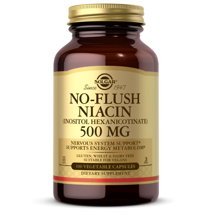 Solgar No Flush Niacin 500mg 100’s Vitamin B3