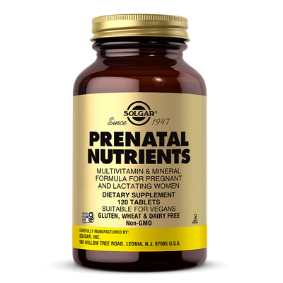 Solgar PreNatal Nutrients Multivitamin Tabs 120’s