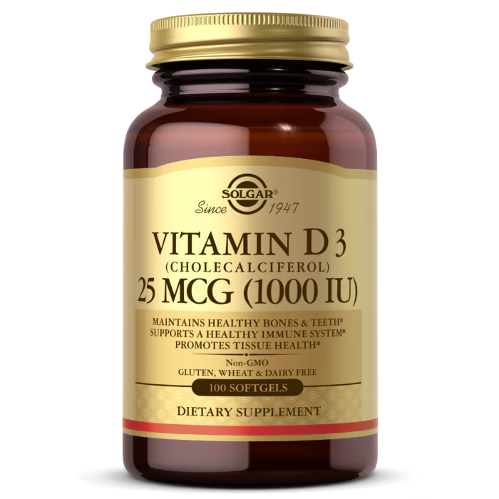 Solgar Vitamin D3 1000IU Caps 100’s