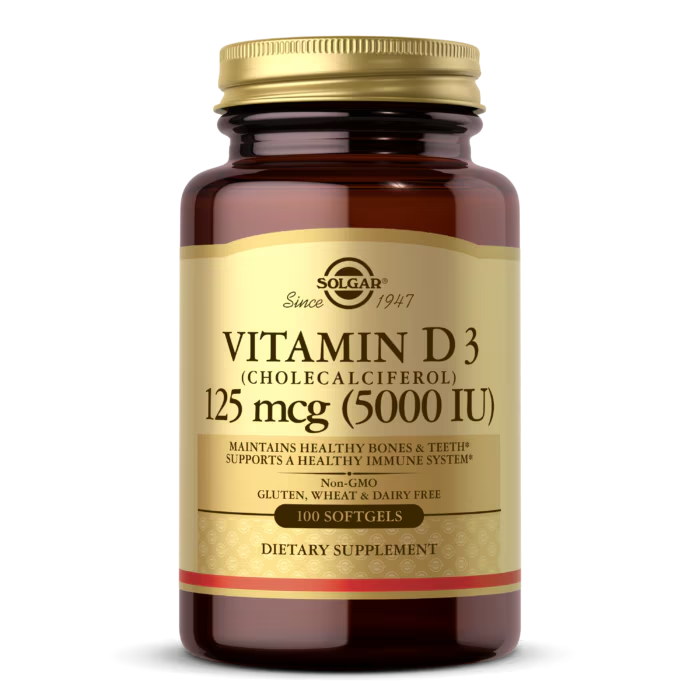 Solgar Vitamin D3 5000IU Caps 100’s