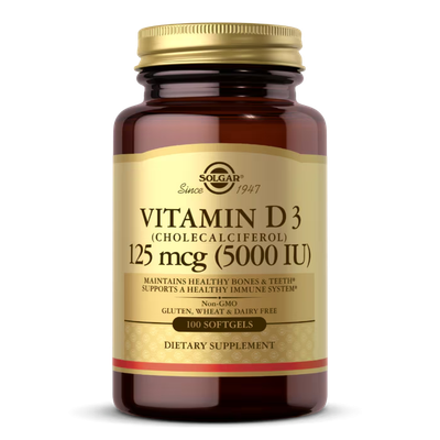 Solgar Vitamin D3 5000IU Caps 100’s