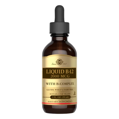 Solgar Vitamin B12 Liquid 2000mcg with B-Complex 59ml