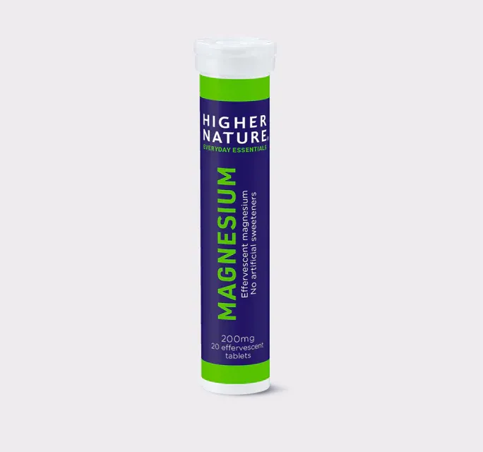 Higher Nature Magnesium Effervescent 200mg Tabs 20’s