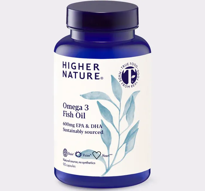 Higher Nature Omega 3 Fish Oil Caps 90’s