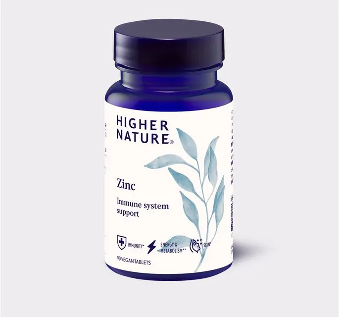 Higher Nature Zinc 20mg + Copper Tabs 90’s