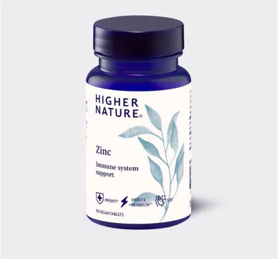 Higher Nature Zinc 20mg + Copper Tabs 90’s