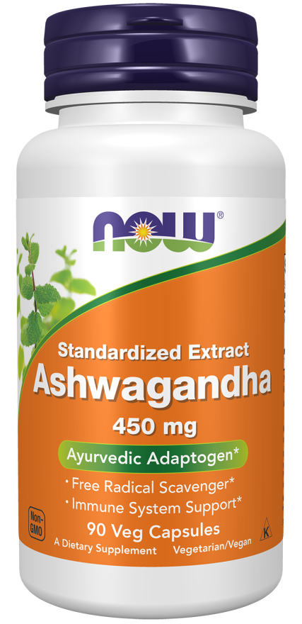 NOW Ashwagandha Extract 450mg Vcaps 90’s