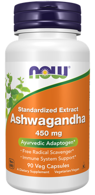 NOW Ashwagandha Extract 450mg Vcaps 90’s