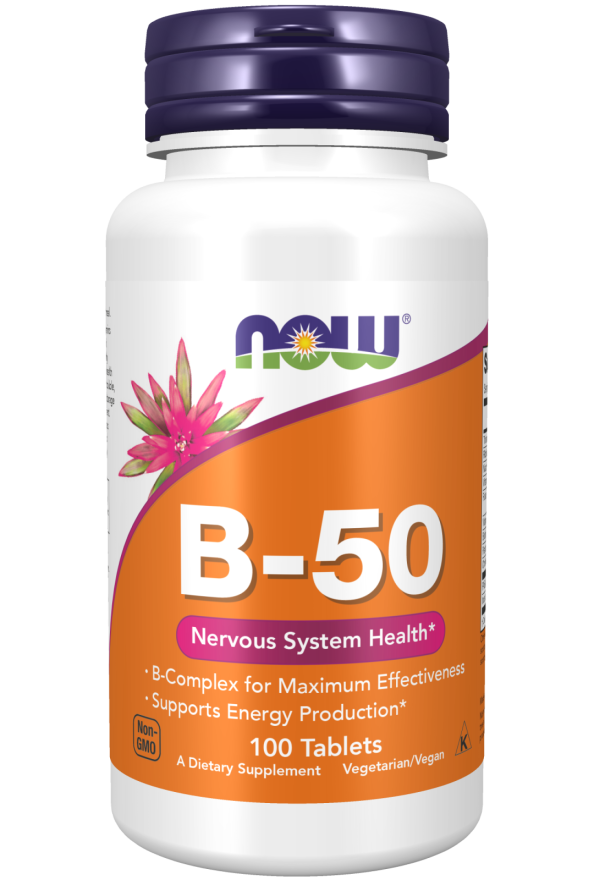 NOW B-50 Vitamin B Complex Tabs 100’s