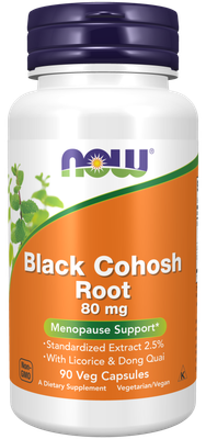 NOW Black Cohosh Root 80mg Caps 90’s