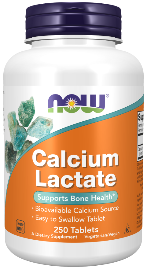 NOW Calcium Lactate Tabs 250’s