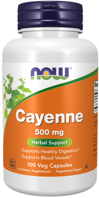 NOW Cayenne 500mg Caps 100’s